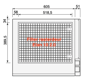 Filter rasterdeur Elan 10 2.0